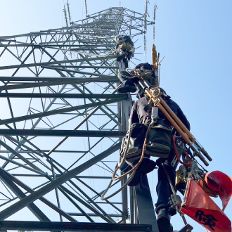 送電線建設工事